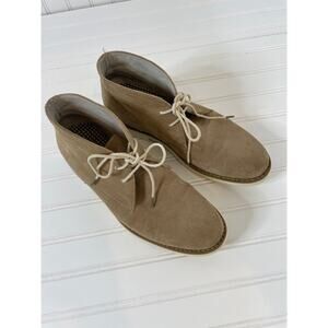 Express Mens Tan Leather Lace up Chukka Ankle Boots Outdoor Size 8